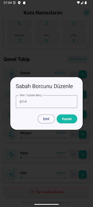 Kaza Namazlarım Screenshot 3