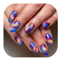 Watercolor Whimsy Nail Design