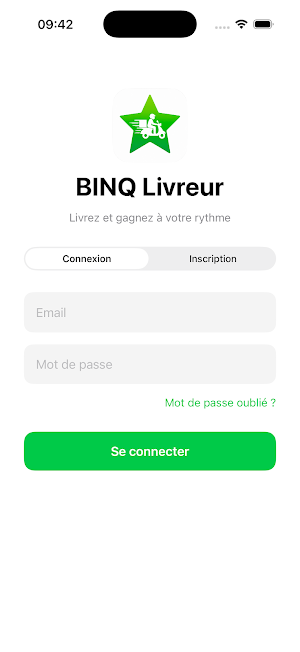 BINQ Livreur Screenshot 1