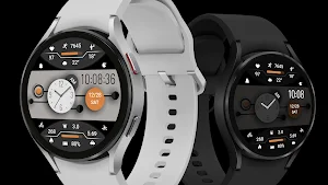 Dark Grey Ink Orange Wear OS Screenshot 3