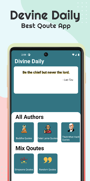 Divine Daily - Quotes App Screenshot 0