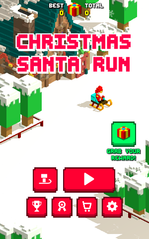 Christmas Santa Run:Winter Holiday Game Screenshot 0