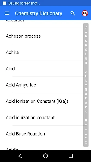 Chemistry Dictionary Screenshot 1