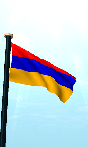 Armenia Flag 3D Live Wallpaper Screenshot 1
