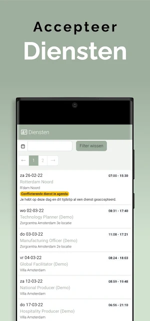 Corinde Detachering Screenshot 2