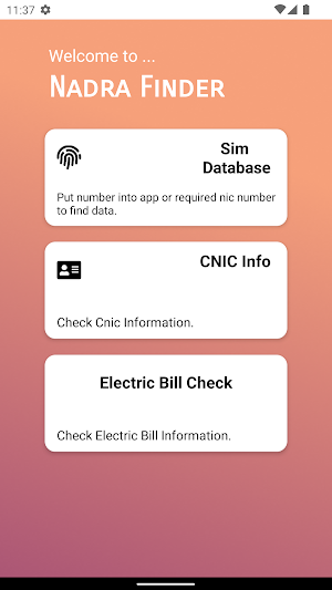 Nadra Finder Screenshot 1