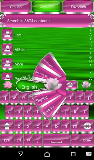 Lotus Go Keyboard theme Screenshot 1