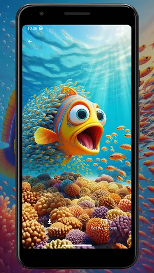 Wallpaper Hungry Fish Screenshot 1