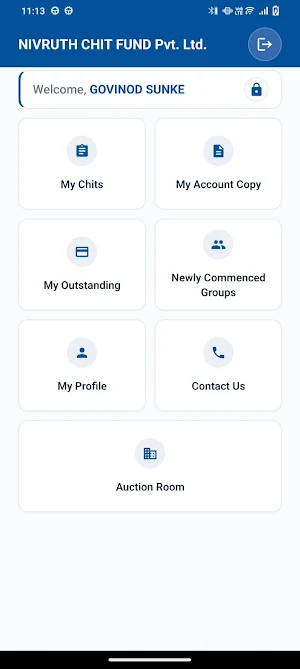Nivruth Chits Member Module Screenshot 2