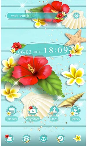 Tropical Hibiscus-Wallpaper Screenshot 0
