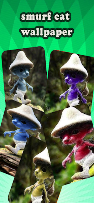 Smurf Cat Mushroom Wallpapers Screenshot 0