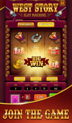 West Story Slot Machine Screenshot 1