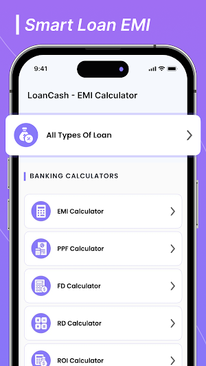 LoanCash - EMI Loan Calculator Screenshot 1
