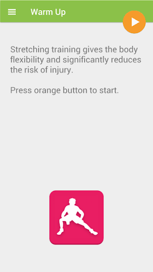 Stretching training Screenshot 1