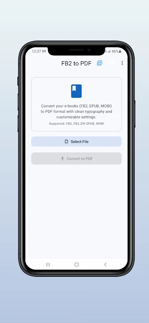 Fb2 to Pdf Converter Screenshot 0