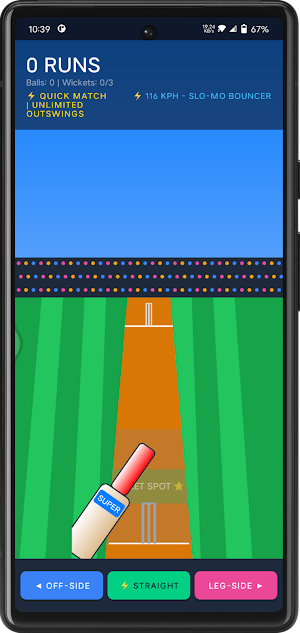 Cricket Bat Shot Game Screenshot 2