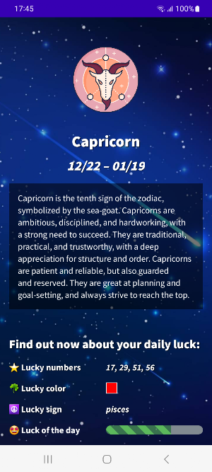 Capricorn Daily Horoscope 2023 Screenshot 2