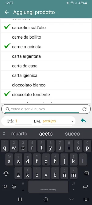 Spesa Pigra Screenshot 2