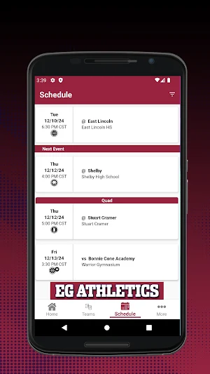 East Gaston Athletics Screenshot 1