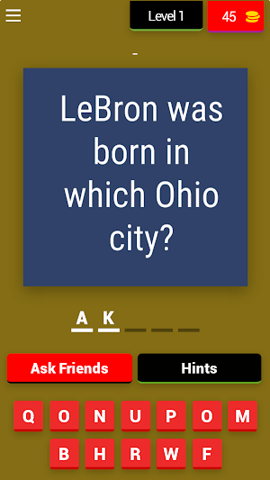 Lebron James Trivia Quiz Screenshot 0