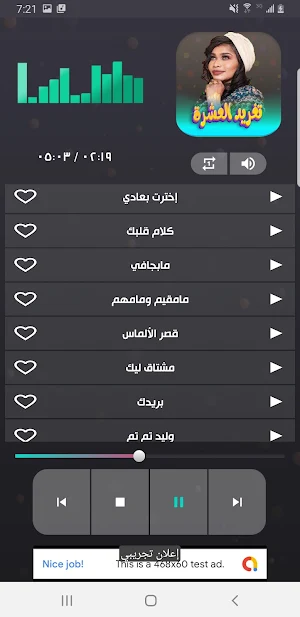اغاني تغريد العشرة 2023 دون نت Screenshot 3