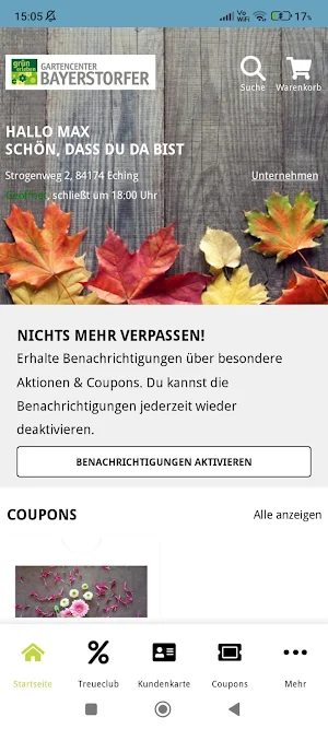 Gartencenter Bayerstorfer Screenshot 1