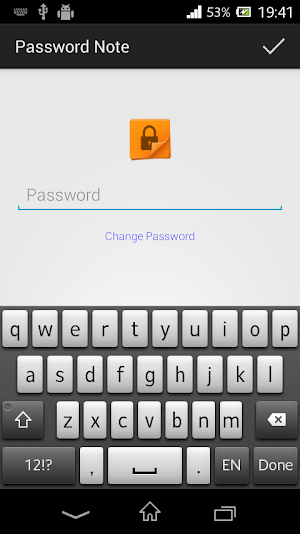 Password Note Screenshot 0