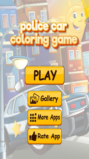 Police Car Coloring Game Screenshot 3