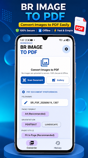 BR Image To PDF Screenshot 0