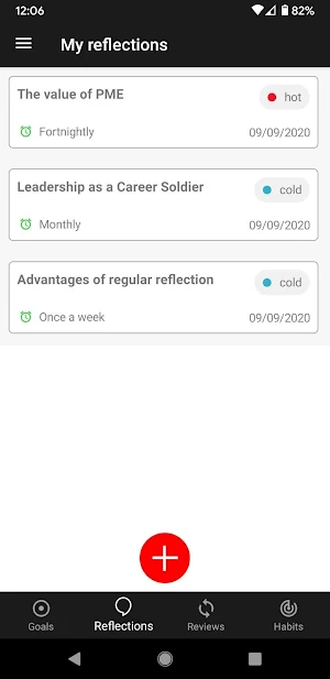 Reflective Journal Screenshot 3