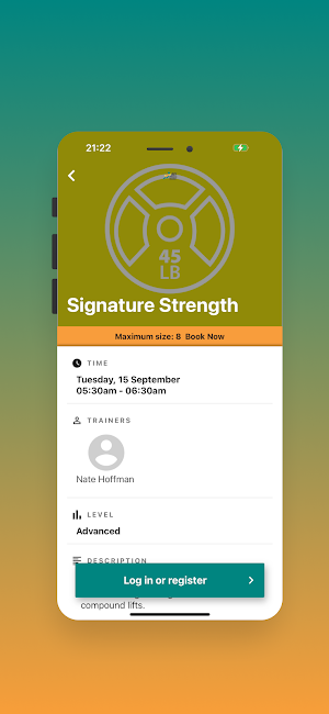 AEI Fitness Center Screenshot 2