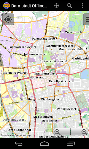Darmstadt Offline City Map Screenshot 0