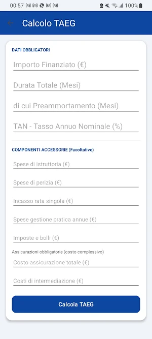 Piano Ammortamento Rata Mutuo Screenshot 2