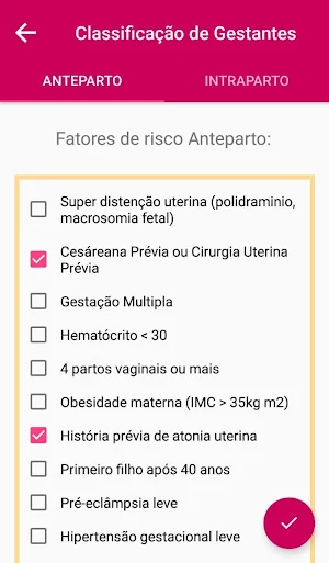 Risco Hemorrágico Obstétrico Screenshot 3