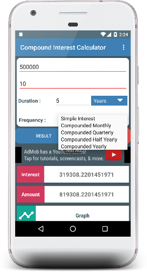 Compound interest calculator Screenshot 1