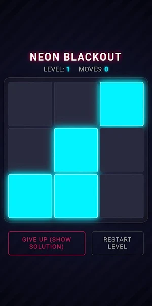 Neon Blackout: Offline Puzzle Screenshot 1