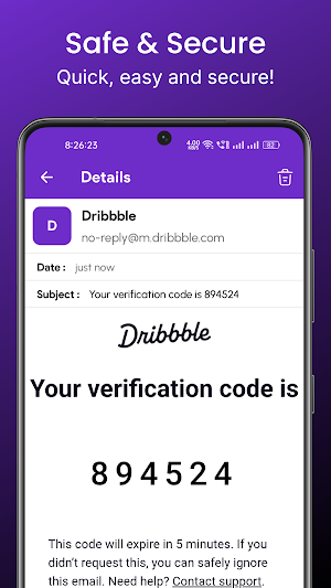 Phantom Mail – Temporary Email Screenshot 1