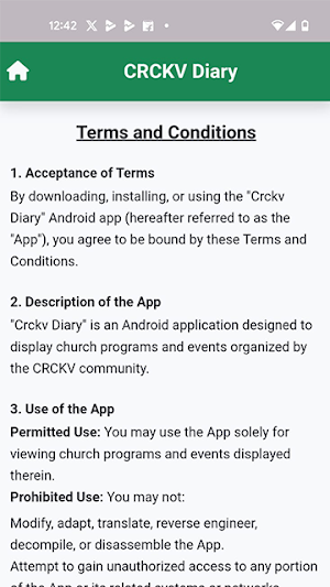 crckv diary Screenshot 1