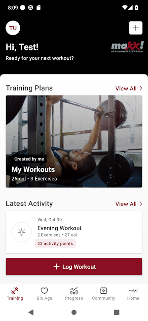 maxx! & fixx! Fitness Screenshot 1