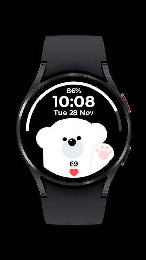 Polar Bear Animated Watch Face Screenshot 0