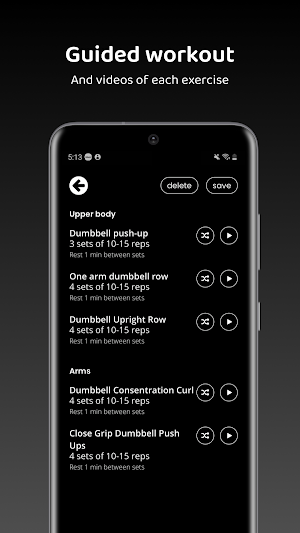 Tony's Dumbbell Home Workout Screenshot 1