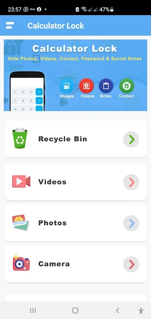 Calculator Lock -  Photo Vault Screenshot 1