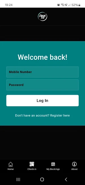 RealFit - GYM Booking App Screenshot 1