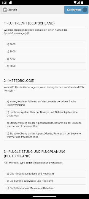 Quiz PPL(H) Deutsch Screenshot 2
