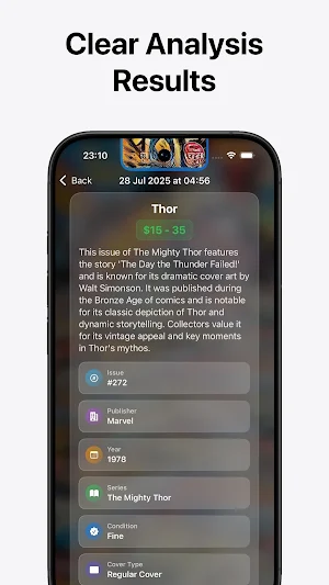 Comic Book Value Scanner Screenshot 2