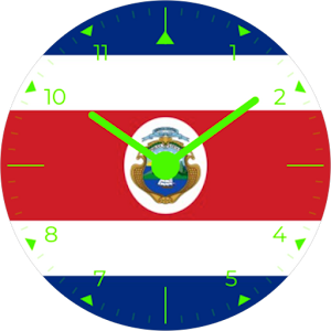 Costa Rica Analog Watch Face Screenshot 0