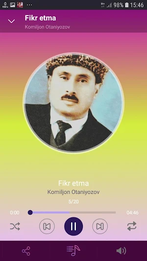 Komiljon Otaniyozov qo'shiqlari Screenshot 1