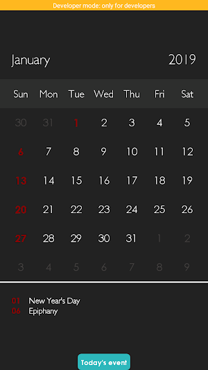 Sweden Calendar 2020 Screenshot 1