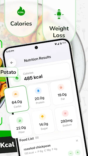 AI Calorie Tracker: Food Snap Screenshot 1