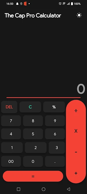 The Cap Pro Calculator Screenshot 1